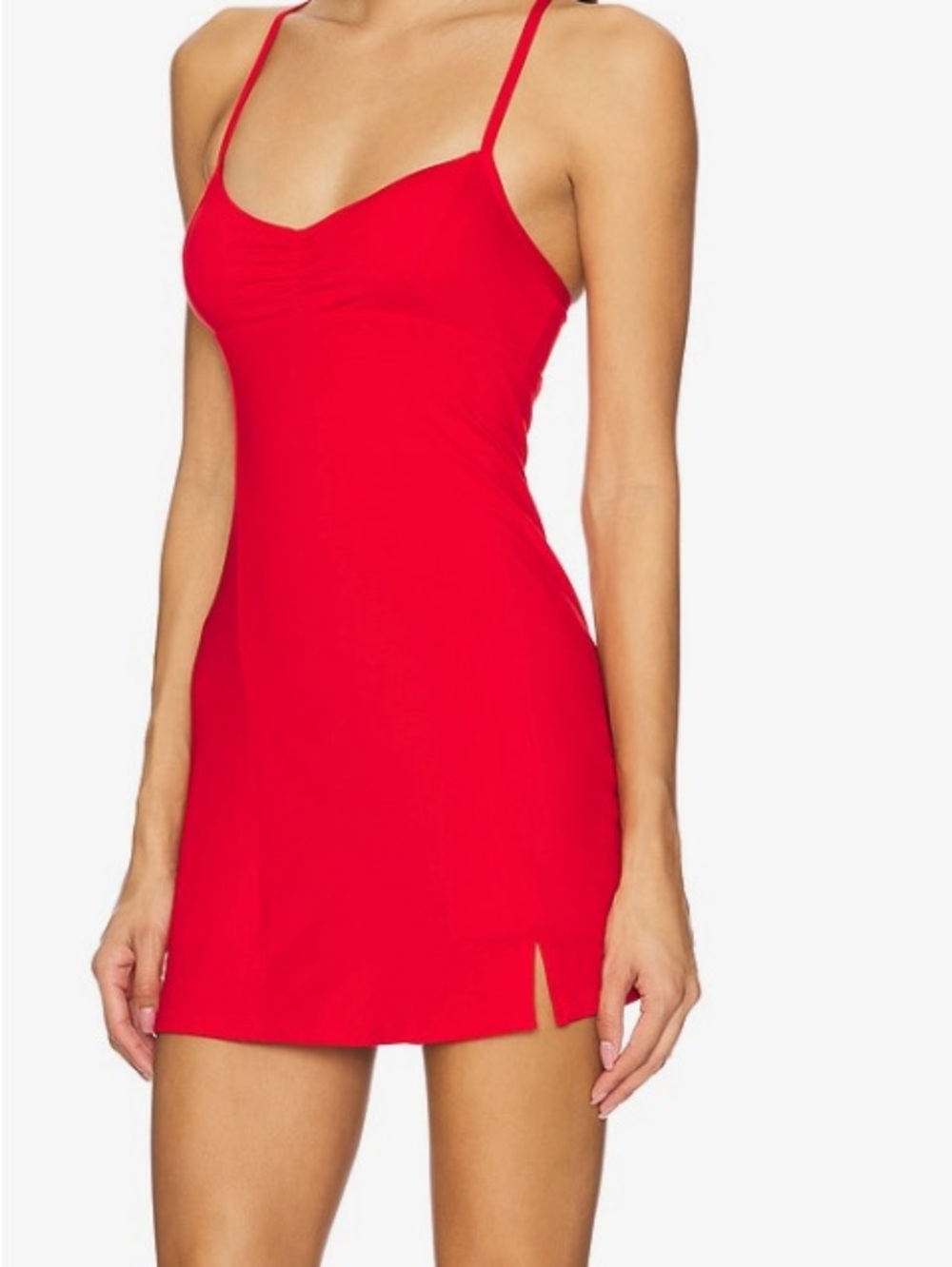 l*space Red Mini Slip Dress